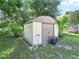 Useful storage shed in the backyard at 5337 Jacob Ave, Polk City, FL 33868