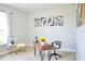 Home office with a desk, chair, and large window providing natural light at 29912 Cypress Pointe, Deer Island, FL 32778