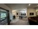 Open concept kitchen with gray cabinets and an island at 9832 Sw 46Th Ct, Ocala, FL 34476