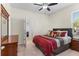 Bright bedroom with a comfortable bed and plenty of closet space at 1532 Eagle Ridge Dr, Lakeland, FL 33813