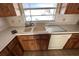 Kitchen sink and dishwasher with view of backyard at 4422 Meadowood St, Orlando, FL 32812