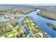 Island home with private dock, showcasing its location and access to waterways at 24120 Mink Rd, Astor, FL 32102