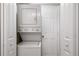 Stackable washer and dryer in a small laundry closet at 527 Miramar Ave, Davenport, FL 33897