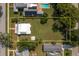 Aerial view showcasing large backyard at 815 E Church St, Bartow, FL 33830