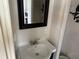 Simple bathroom with vanity sink and mirror at 815 E Church St, Bartow, FL 33830