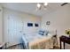 Guest bedroom with coastal decor and a full-size bed at 2178 Sunstone Dr, Lakeland, FL 33813