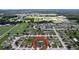 Wide aerial showcasing the home's neighborhood and location within the community at 3186 Winchester Estates Loop, Lakeland, FL 33810