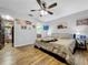 Primary bedroom with walk-in closet and ceiling fan at 3186 Winchester Estates Loop, Lakeland, FL 33810