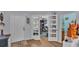 Inviting entryway with home gym access and hardwood floors at 411 Sunfish Dr, Winter Haven, FL 33881