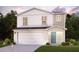 Two-story house with a two-car garage and landscaping at 2219 Majestic Span Ave, Eagle Lake, FL 33839