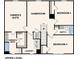 Upper level floor plan with owner's suite, game room and laundry area at 1813 Grassmere St, Haines City, FL 33844