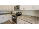 Modern kitchen features granite countertops and stainless steel appliances at 802 Fraser Dr, Poinciana, FL 34759