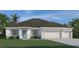 Charming single-story home with a three-car garage and landscaped front yard at 5530 Sw 103Rd St Rd, Ocala, FL 34476