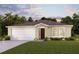 Charming single-story home with a two-car garage and landscaped front yard at 1652 Fort Smith Blvd, Deltona, FL 32725