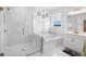 Spa-like bathroom with soaking tub and walk-in shower at 791 Terrapin Dr, Debary, FL 32713
