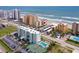Aerial view of the building and surrounding area at 3801 S Atlantic Ave # 303, Daytona Beach Shores, FL 32118