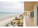 Balcony with full ocean view, pool, and beach access at 3801 S Atlantic Ave # 303, Daytona Beach Shores, FL 32118