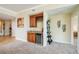 Built-in wet bar with wine rack and beverage cooler at 3801 S Atlantic Ave # 303, Daytona Beach Shores, FL 32118