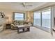 Living room features an ocean view and relaxing seating at 1183 Ocean Shore Blvd # 5050, Ormond Beach, FL 32176