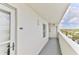 Hallway with exterior door and ocean view at 1183 Ocean Shore Blvd # 5050, Ormond Beach, FL 32176