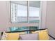 Stunning water view from bedroom window, showcasing city skyline and bay at 231 Riverside Dr # 1106-1, Holly Hill, FL 32117