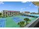 Overlooking the community tennis courts and pool at 1433 N Atlantic Ave # 422, Daytona Beach, FL 32118
