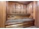 Relax in this wood-paneled sauna at 1239 Ocean Shore Blvd # 7E5, Ormond Beach, FL 32176