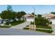 Aerial view of a residential neighborhood with houses and street at 2917 Wilshire Rd, Clermont, FL 34714