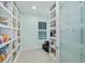 Walk-in pantry with ample shelving for storage at 4711 S Atlantic Ave, Ponce Inlet, FL 32127