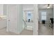 Modern staircase leading to the lower level at 4711 S Atlantic Ave, Ponce Inlet, FL 32127