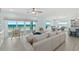 Spacious living room with ocean views, comfortable seating, and light decor at 4711 S Atlantic Ave, Ponce Inlet, FL 32127