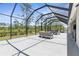 Spacious screened lanai offering ample room for lounging and dining at 225 Sunset Point Dr, Ormond Beach, FL 32174