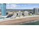 Aerial view of beachfront building and beach at 2615 S Atlantic Ave # 7H, Daytona Beach, FL 32118