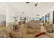 Spacious common area with comfortable seating and ocean views at 2615 S Atlantic Ave # 7H, Daytona Beach, FL 32118