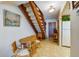Kitchen with wood cabinets and a tiled floor at 2850 Ocean Shore Blvd # 15C, Ormond Beach, FL 32176