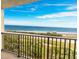 Balcony view of the ocean and beach at 3170 Ocean Shore Blvd # 305, Ormond Beach, FL 32176