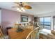 Comfortable living room with ocean view and access to a balcony at 3170 Ocean Shore Blvd # 305, Ormond Beach, FL 32176