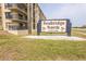 Seabridge North condo building sign, providing the address and name at 3170 Ocean Shore Blvd # 305, Ormond Beach, FL 32176