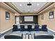 Private theater with reclining seats and large screen at 231 Riverside Dr # 1904, Daytona Beach, FL 32117