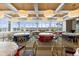 Elegant dining room with large windows and water views at 231 Riverside Dr # 1904, Daytona Beach, FL 32117