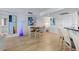 Elegant dining area with wood floors and modern decor at 231 Riverside Dr # 1904, Daytona Beach, FL 32117