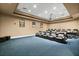 Private theater with reclining seats and projector at 231 Riverside Dr # 1904, Daytona Beach, FL 32117