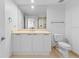 Bathroom with vanity, toilet and shower, offering ample space at 231 Riverside Dr # 1904, Daytona Beach, FL 32117