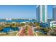 Aerial view of condo entrance with water views at 231 Riverside Dr # 1904, Daytona Beach, FL 32117