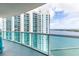 Spacious balcony with water and city views at 231 Riverside Dr # 1904, Daytona Beach, FL 32117