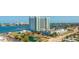 Aerial view of waterfront highrise building with parking and landscaped grounds at 231 Riverside Dr # 1904, Daytona Beach, FL 32117