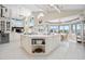 Open concept kitchen with large island and high ceilings at 235 Coquina Ave, Ormond Beach, FL 32174