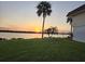 Sunset view over the water from the property at 64 Ocean Palm S Dr # 64, Flagler Beach, FL 32136