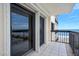 Spacious balcony offering stunning ocean views and glass sliders at 1513 Ocean Shore Blvd # 6C, Ormond Beach, FL 32176