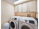 Bright laundry room featuring a Samsung washer and dryer at 2600 Ocean Shore Blvd # 3060, Ormond Beach, FL 32176